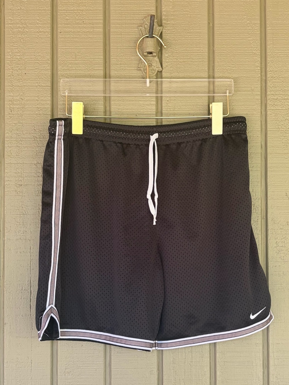 Nike Black Mesh Athletic Gym Running Shorts Size Small